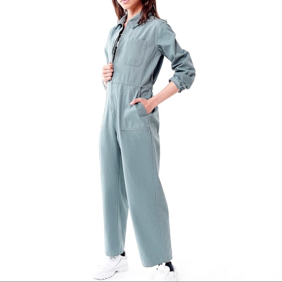 urban outfitters boiler suit pink
